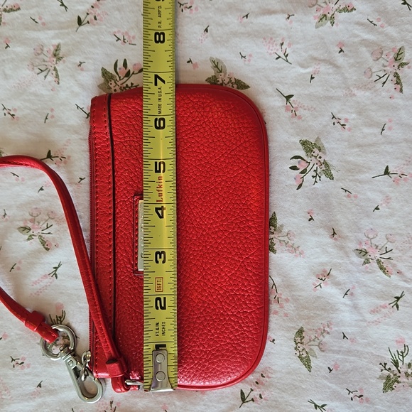 Calvin Klein red clutch zipper pouch - Picture 9 of 11